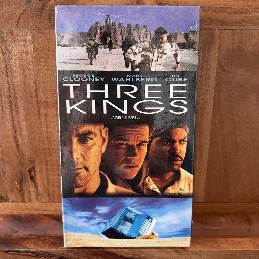 Three Kings VHS Tape Sealed George Clooney Mark Wahlberg Ice Cube‎ Military